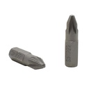50 Display Pack - 2# Single End Pozidriv Screwdriver Bits - 1 Inch Long