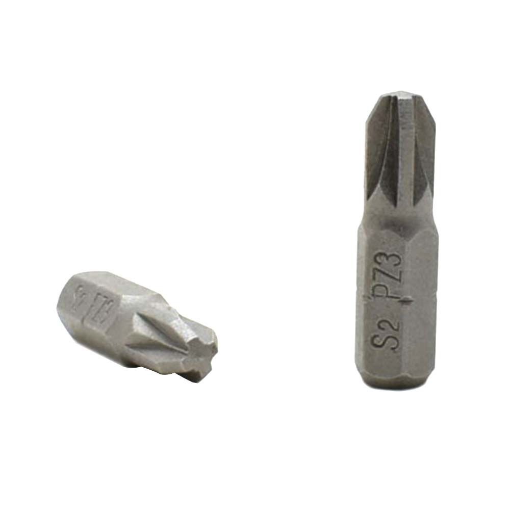 50 Display Pack - 3# Single End Pozidriv Screwdriver Bits - 1 Inch Long