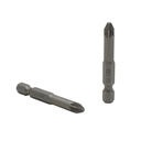 25 Display Pack - 2# Single End Pozidriv Screwdriver Bits - 2 Inch Long