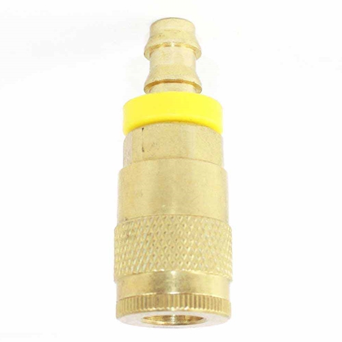 1/4" x 3/8" Easy-Lock Auto Brass Coupler w/BARB - Six Display Pack