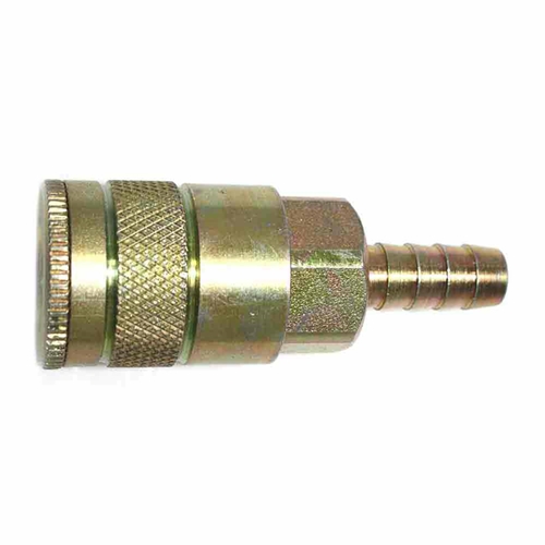 3/8" x 3/8" Auto Steel Coupler w/BARB - Six Display Pack