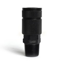 3/8" x 1/2" MPT Automotive Steel Coupler - Single Display Pack