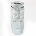 1/4" x 1/4" FPT Universal Steel Coupler - Single Display Pack