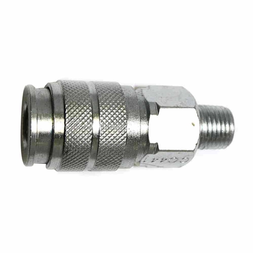 1/4" x 1/4" MPT Universal Steel Coupler - 100 Pack Bulk