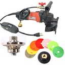  WP800 4" Var Speed Polisher, 1/2" Radius Diamond Profile Wheel and 8 pc 4" Diamond Polishing Pad Set 