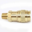 1/4" x 1/4" MPT Universal Brass Coupler
 - 25 Pack Bulk