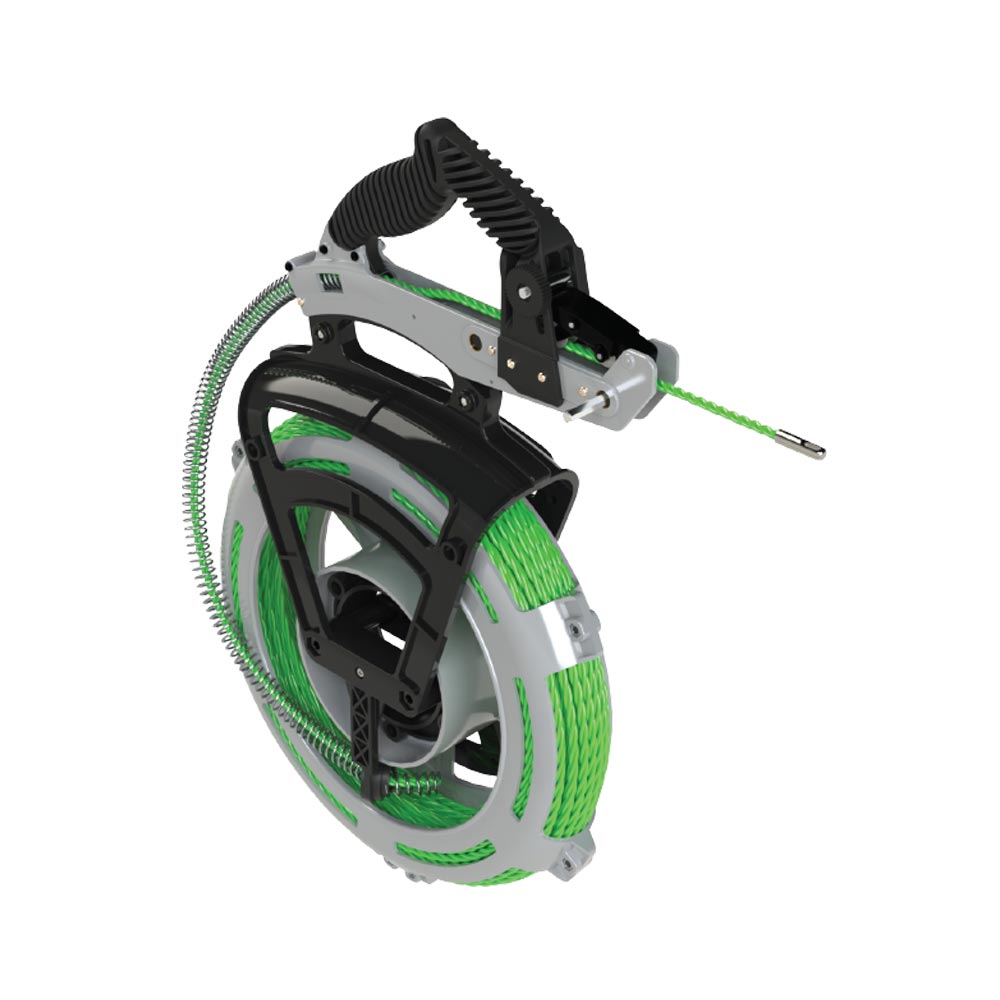 5/32" x 100ft Power Feed Fish Tape Spinner with Handle