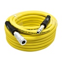 3/8" 50 ft Yellow Hybrid Polymer Hose With 3/8" Automotive Coupler & Plug