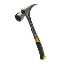 22 Oz Milled Face One-Piece Forged Steel Rip Claw Framing Hammer with Magnetic Nail Starter