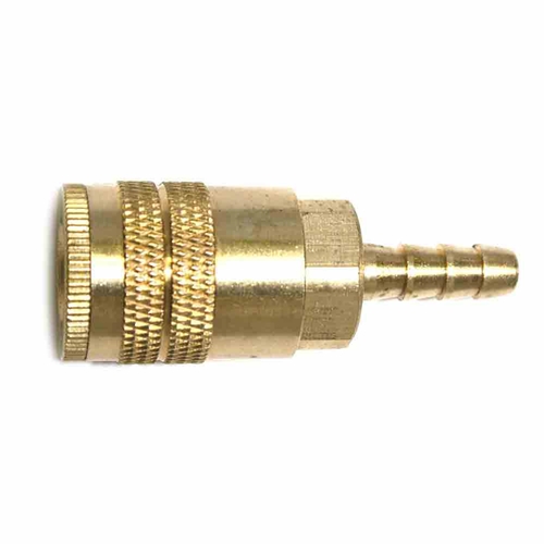 1/4" x 1/4" Industrial Brass Coupler w/BARB
 - 100 Pack Bulk