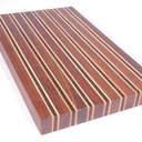 Hardwood Cutting Board Kit Angelique Maple Wenge -  Large