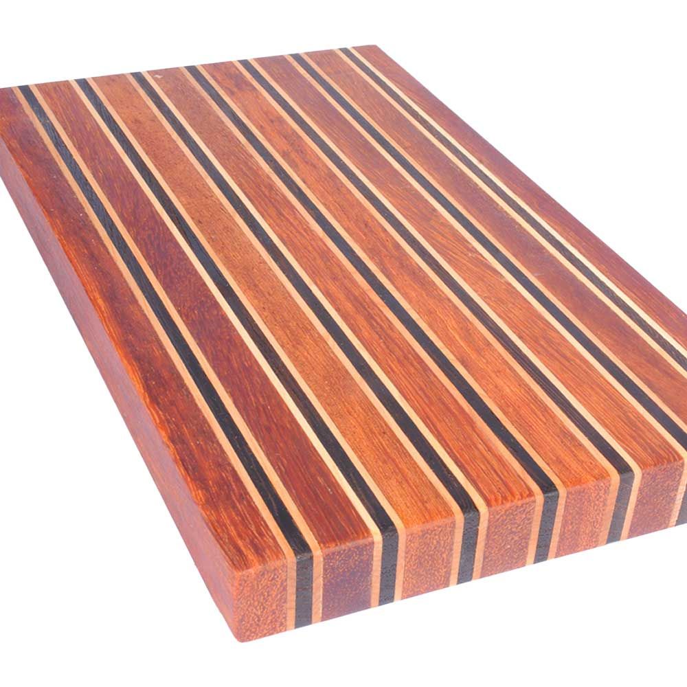 Hardwood Cutting Board Kit Andira  Maple Wenge -  Large