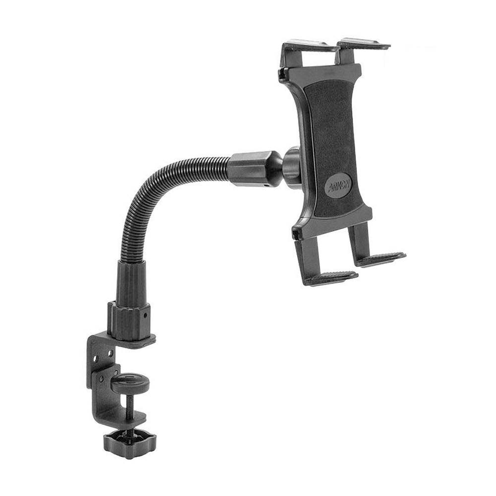 Tablet Holder w\ 12" Gooseneck (Holds 9"-18" Tablets)