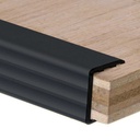 Extruded Shelf Stiffener - 48" x 3/4" - Black