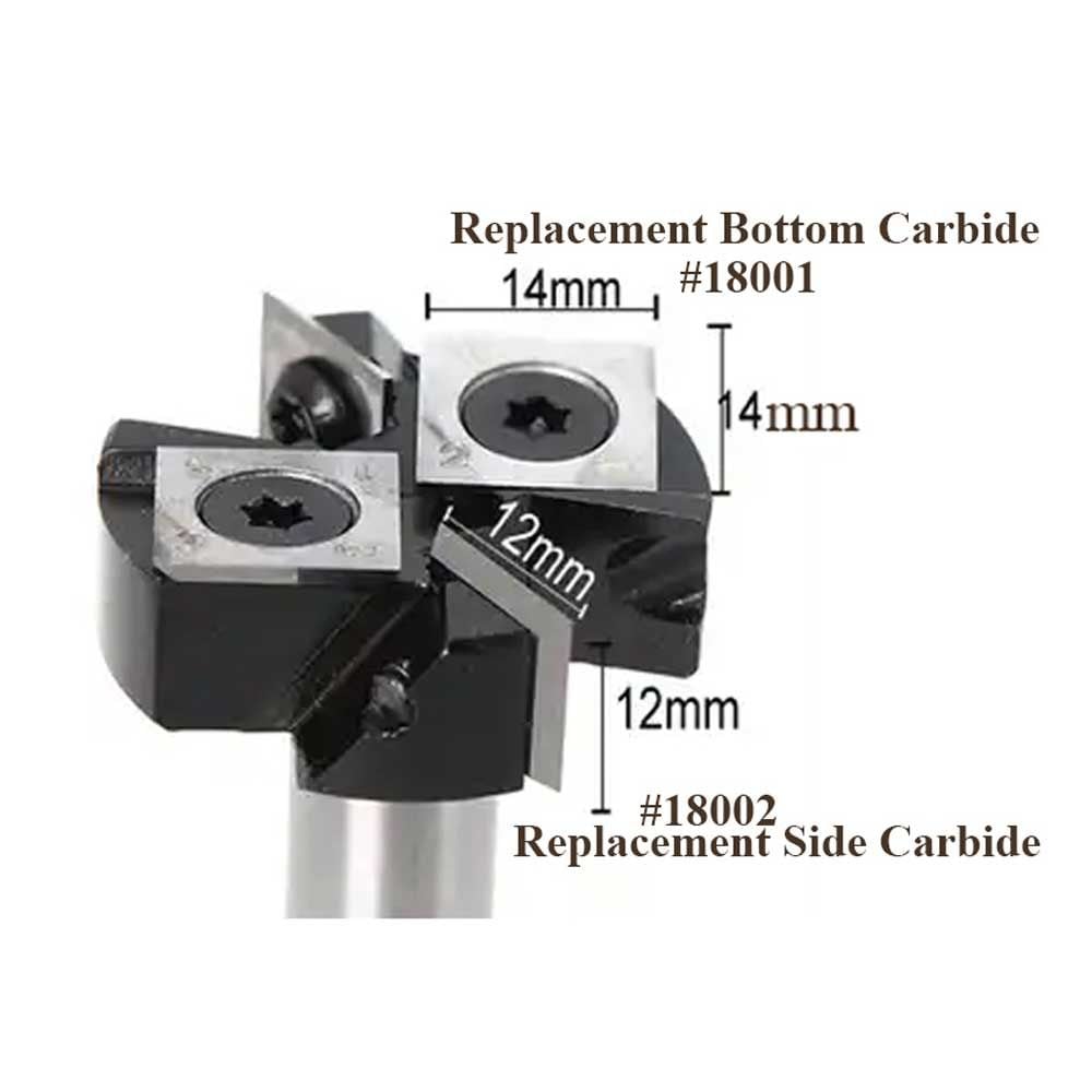 (2) Replacement Side Carbides for 18000 Spoilboard and Slab Leveling Bit