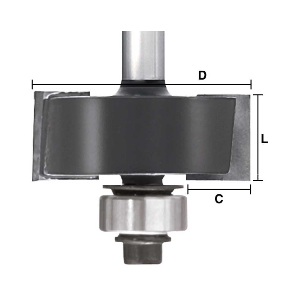 1/4" Rabbeting Bit, 1/4" Shank