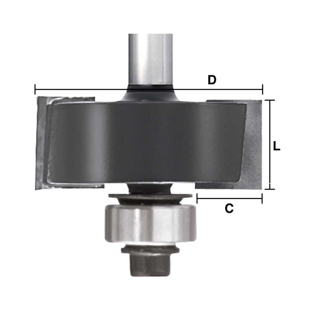 1/2" Rabbeting Bit, 1/2" Shank