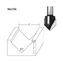 2" V Groove Bit, 1/2" Shank C