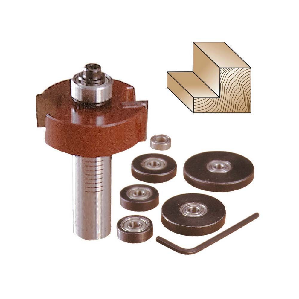9pc Rabbeting Kit, 1/2" Shank - (Freud 32-524)