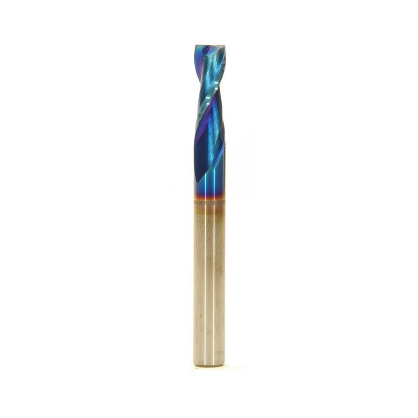 Blue Ice 1/4"Spiral Upcut Bit,3/4"CL,1/4"Shank
