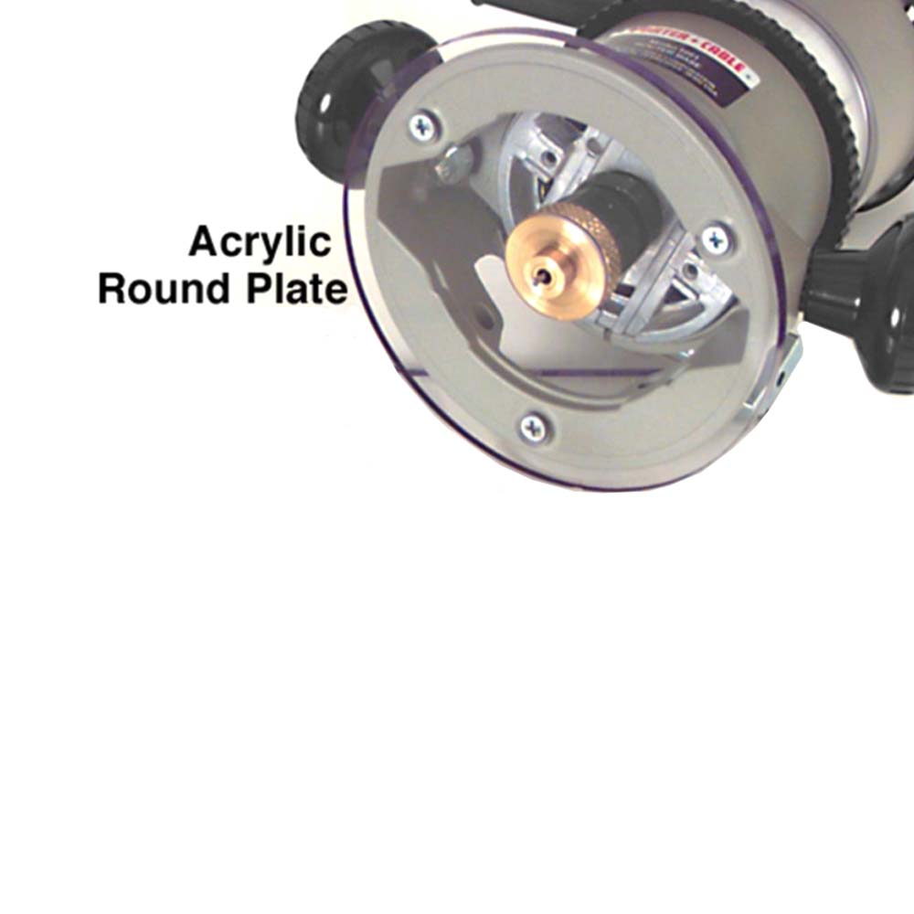 6" Diam. Acrylic Base Plate with 1-3/16" Hole