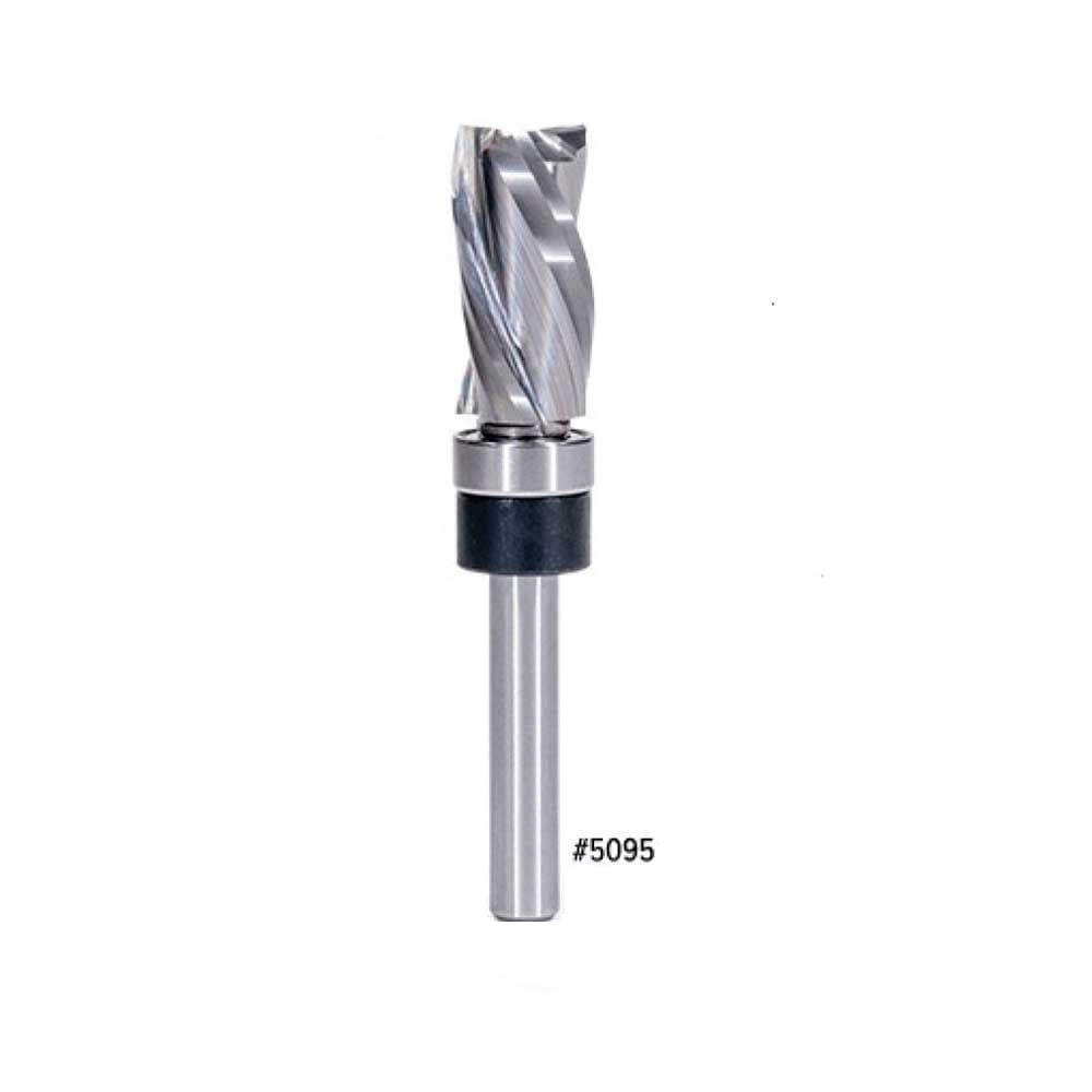 1/2" Spiral Downcut Pattern Trim Bit, 1/4" Shank