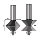 2pc Edge Banding Set,1/4"Shank