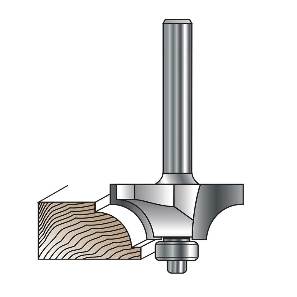 3/8"R Beading Bit, 1/4"Shank C - (Freud 36-114)