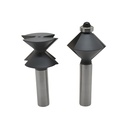 2pc Edge Banding Set,1/2"Shank