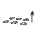 Stackable Slot Cutter Set, 1/2" Shank