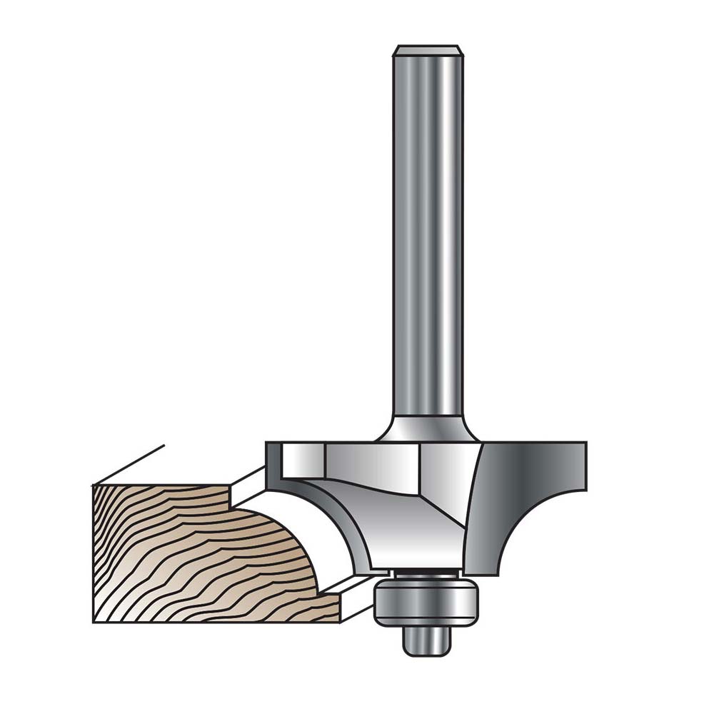 3/16"R Beading Bit, 1/4" Shank - (Freud 36-108)