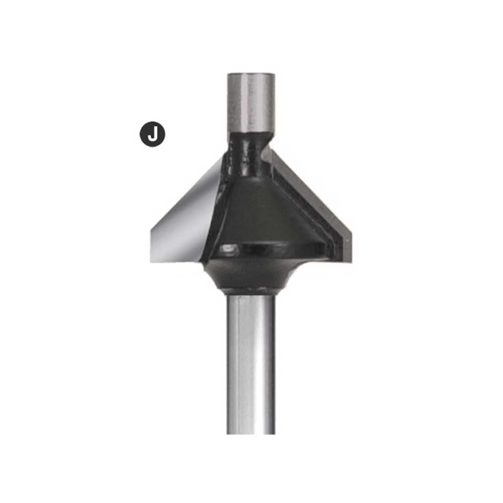 45 deg. Chamfer Bit, 1/8"Shank C