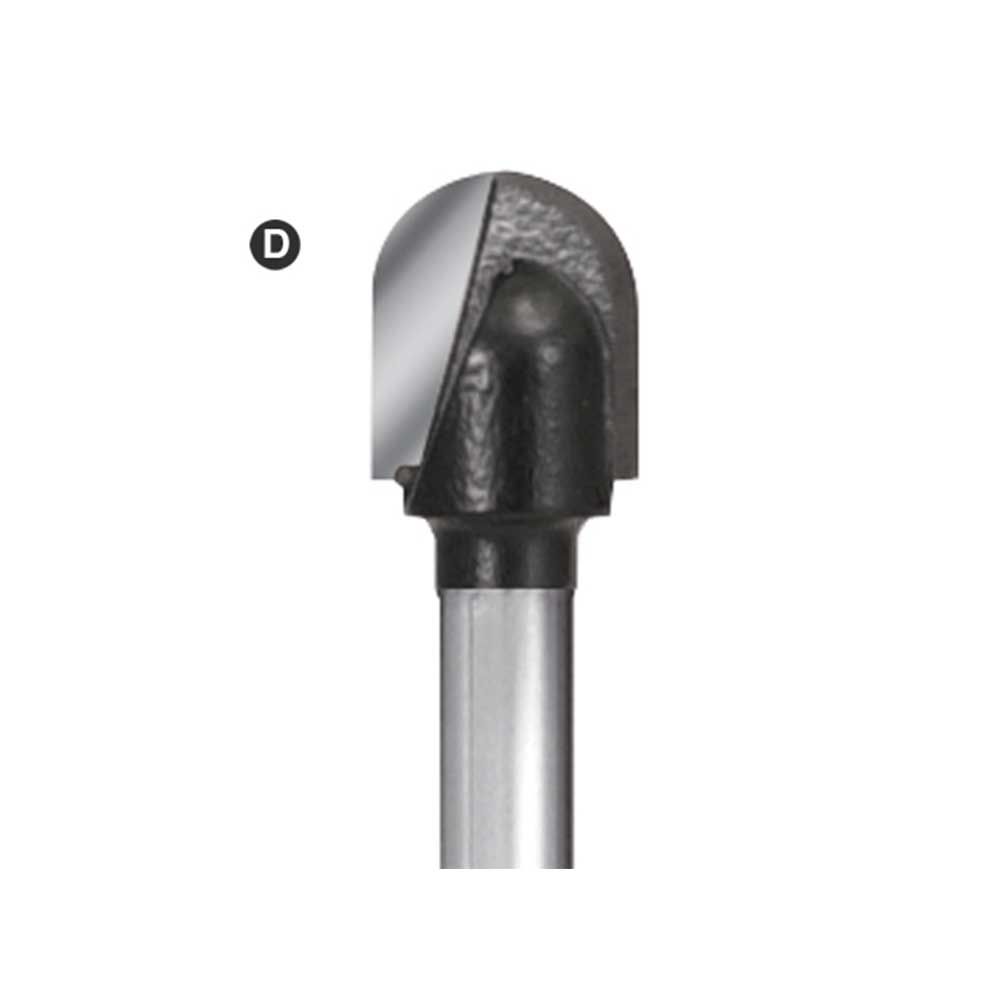 1/4" Round Nose Bit, 1/8"Shank C