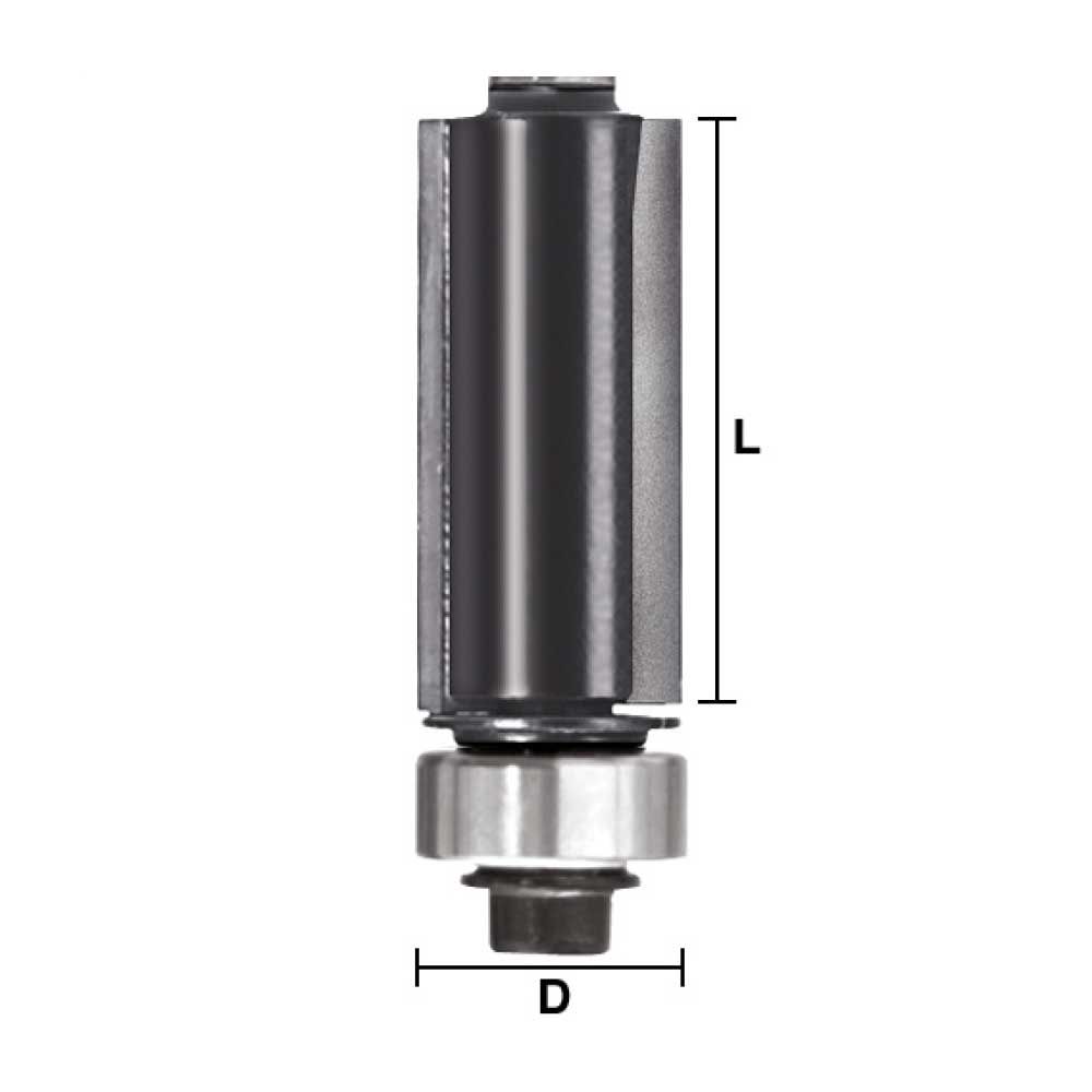 1/2" Flush Trim Bit, 1/4"Shank
