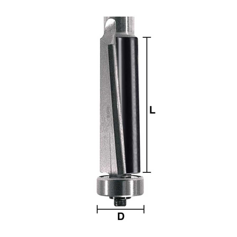 1/2" Flush Trim Bit, Shear Cut