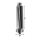 1/2" Flush Trim Bit, Shear Cut