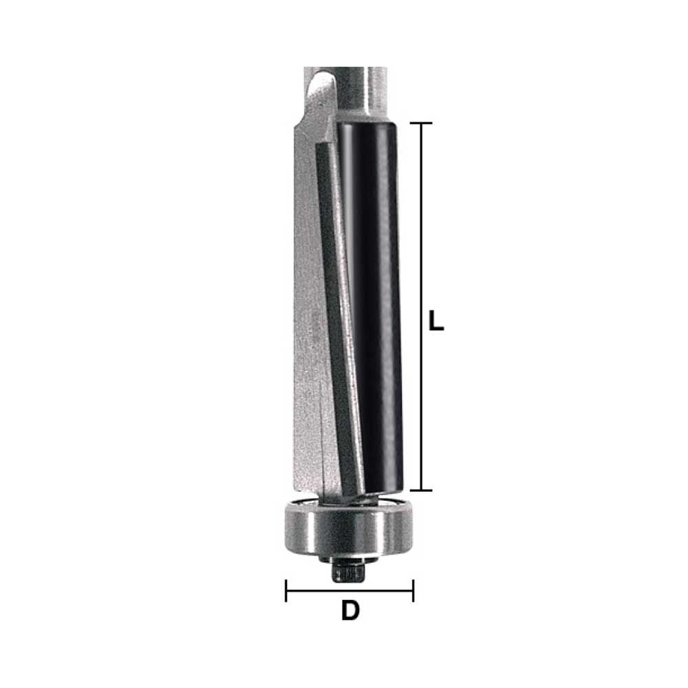 1/2" Flush Trim Bit, Shear Cut