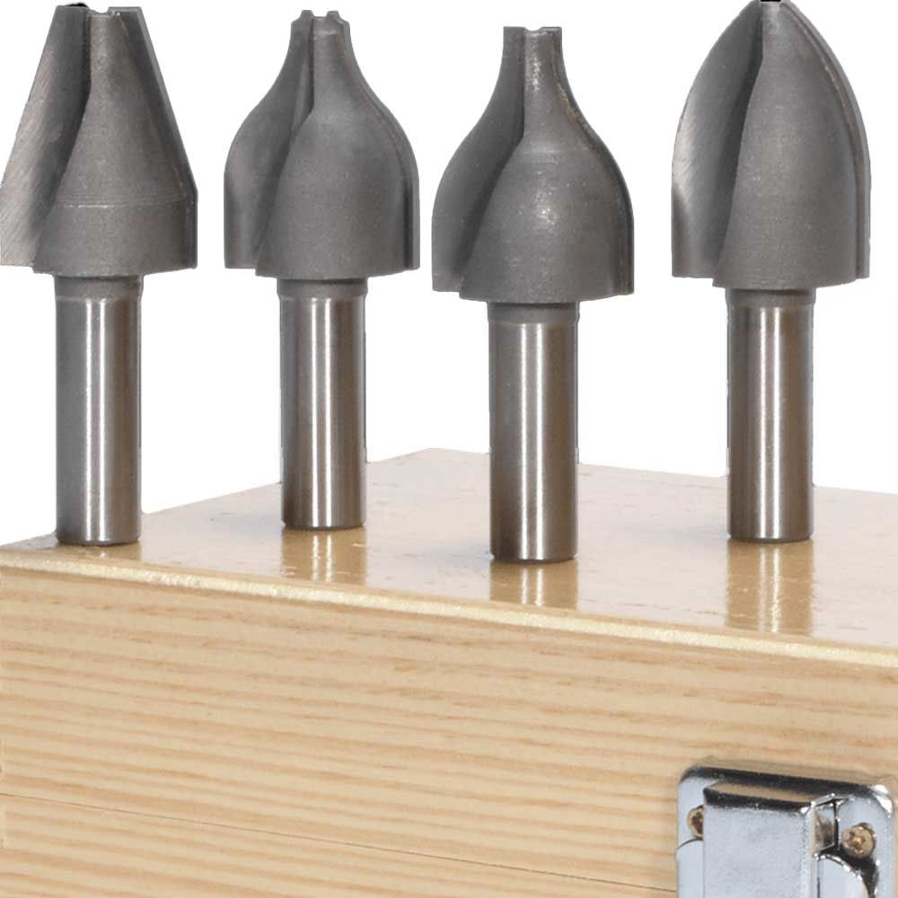 4pc Vertical Raised Panel Bit Set, 1/2"Shank