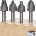 4pc Vertical Raised Panel Bit Set, 1/2"Shank