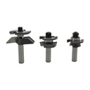 3pc Router Bit Set,1/2"Shank(I)