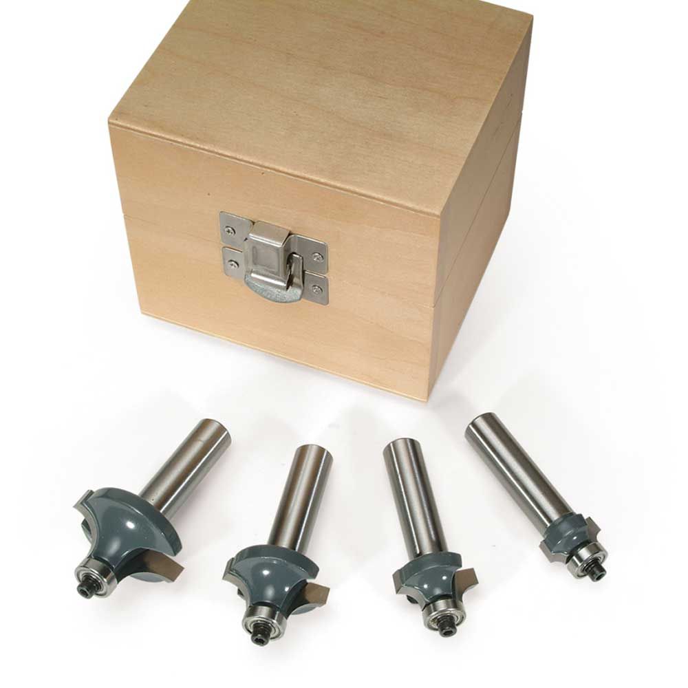 4pc Round Over Bits Set