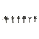 6pc Cabinet Maker "Undercutter" Set, 1/2"Shank (I)