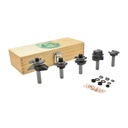5pcShaker Raised Panel Cabinet Maker Set,1/2"Shank(I)