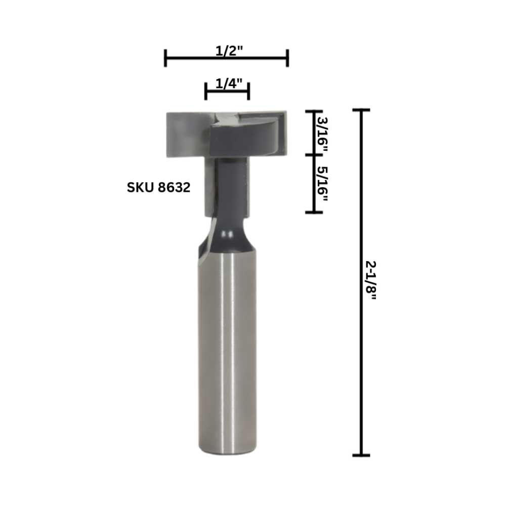 T-Slot Cutter, 1/2" Shank  (I) C