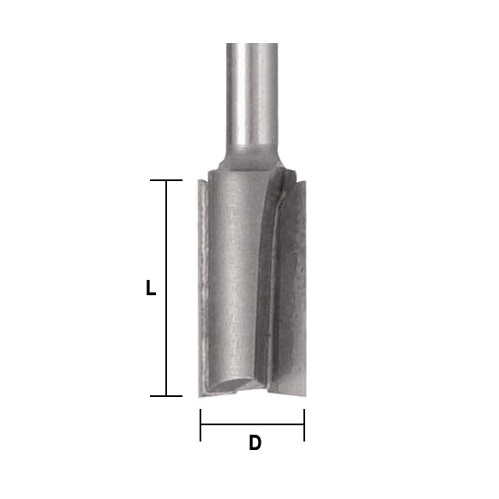Straight 31/64 X 1" X 1/2"Shank w/Down Shear