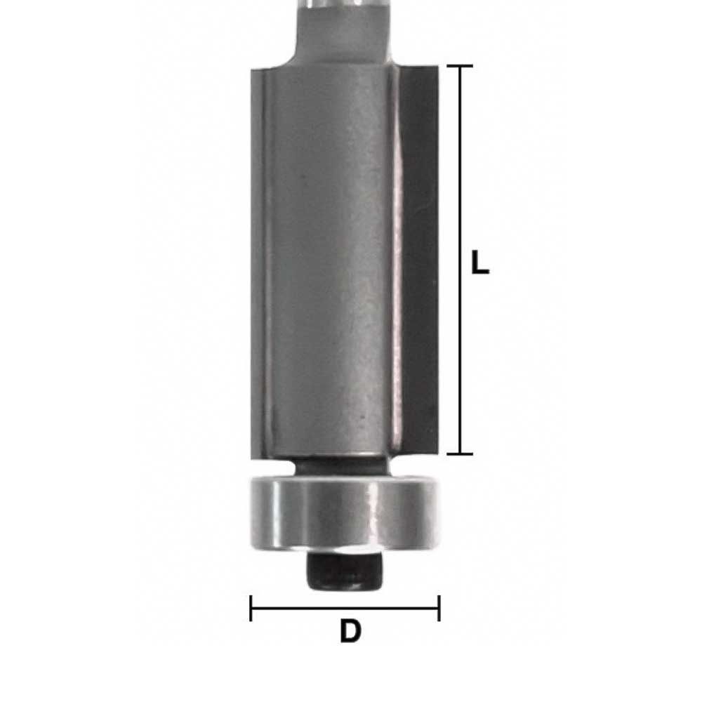 Flush Trim  1/2 X 1-1/2 X 1/4"Shank