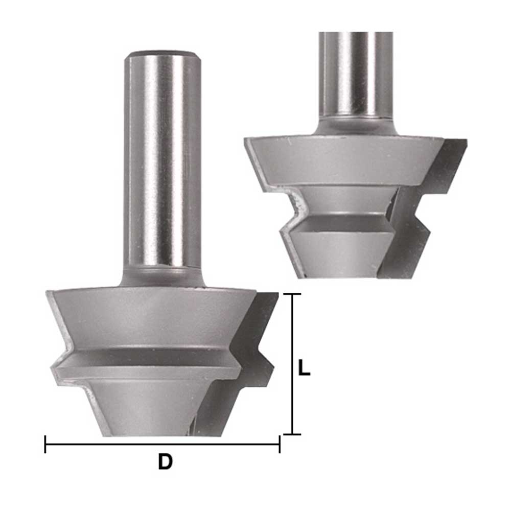 2 Piece 22-1/2 Degree Lock Miter Set