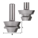 2 Piece 22-1/2 Degree Lock Miter Set