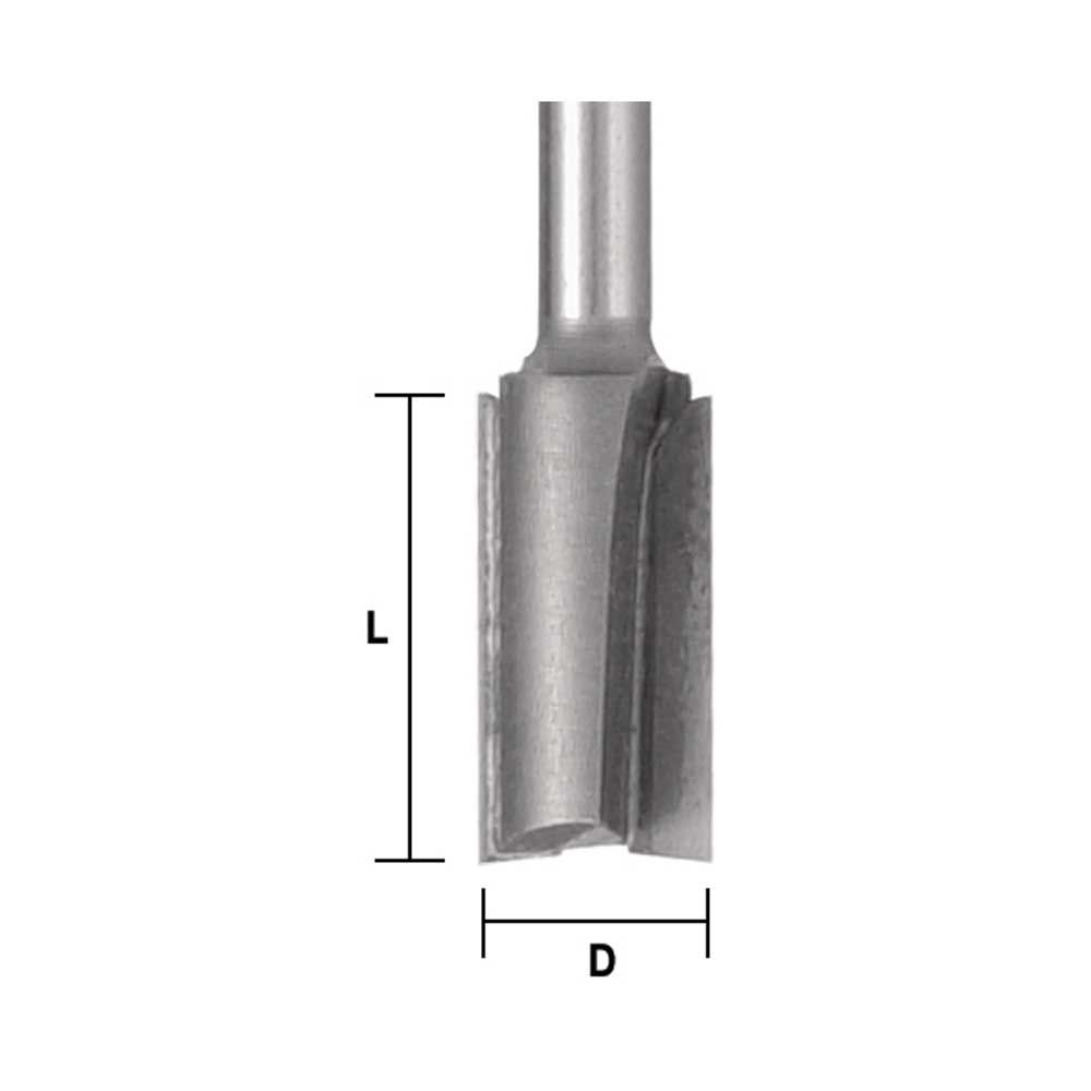 Straight SC 1/8 X 3/8 X 1/4"Shank - (Freud 04-100)