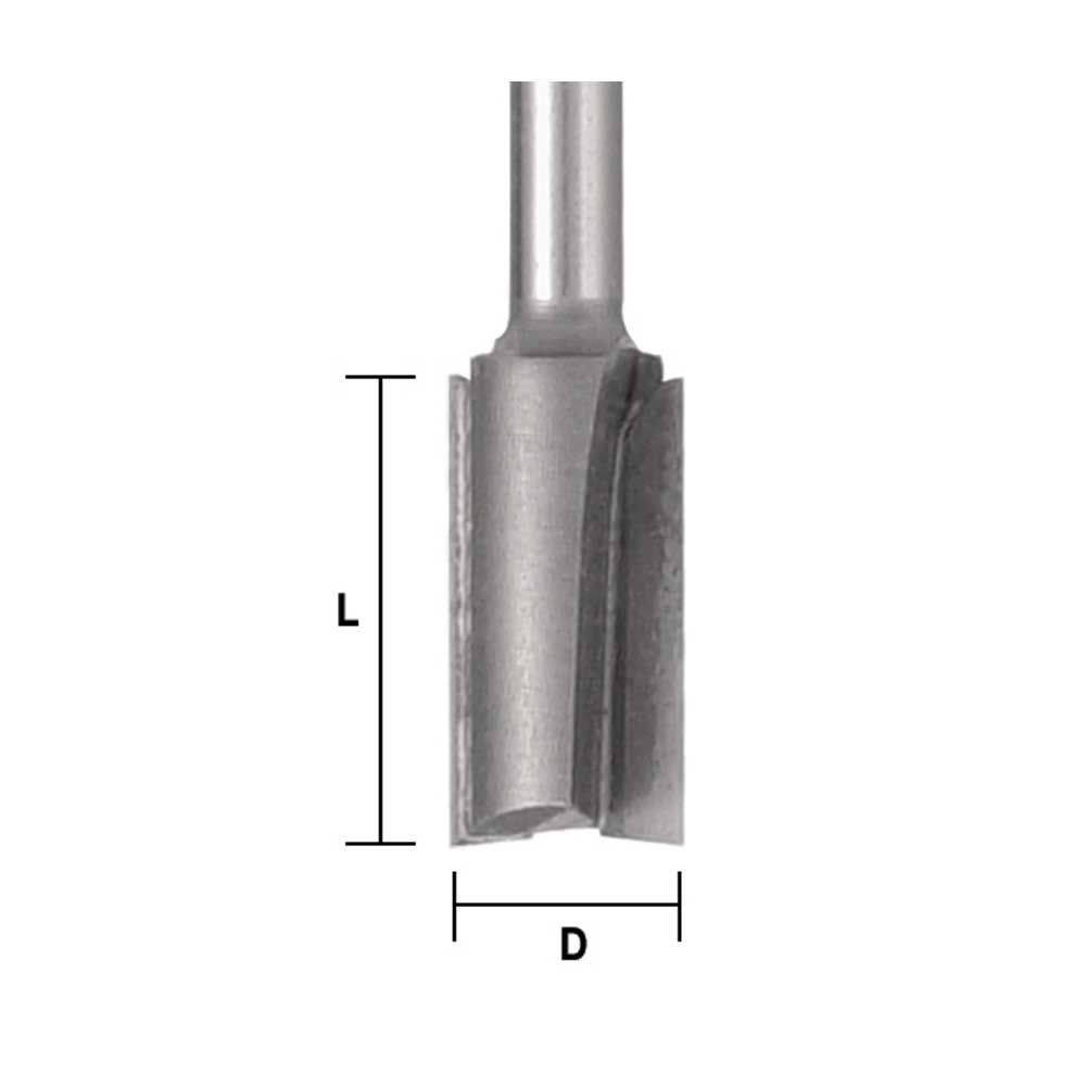 Straight 1/4 X 1 X 1/4"Shank